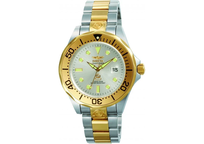 Invicta Men's Pro Diver Automatic 3 Hand Silver Dial Watch