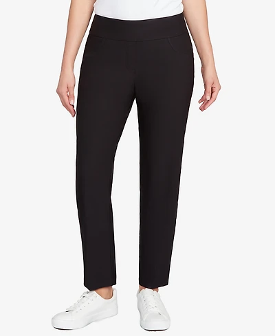 Ruby Rd. Petite Smooth Silky Tech Knit Ankle Pants