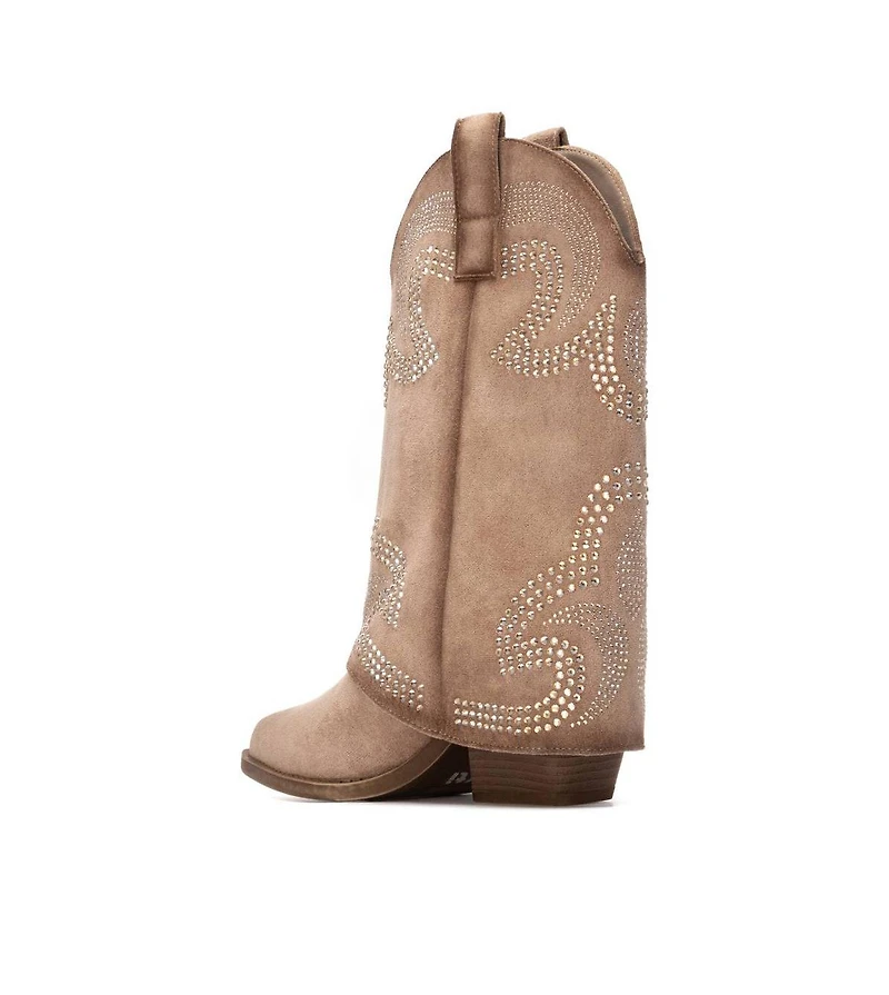 Xti Women's Suede Foldover Booties By