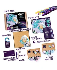 Wise Elk Okto Manga Elements - Air - 3D Clay Canvas Kit (11.8×15.7 in)