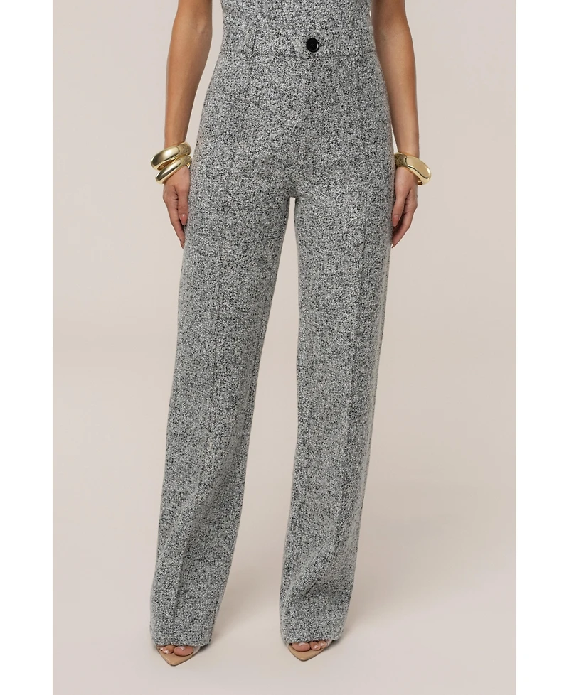 Jluxlabel Women's Stay Sharp Tweed Trouser