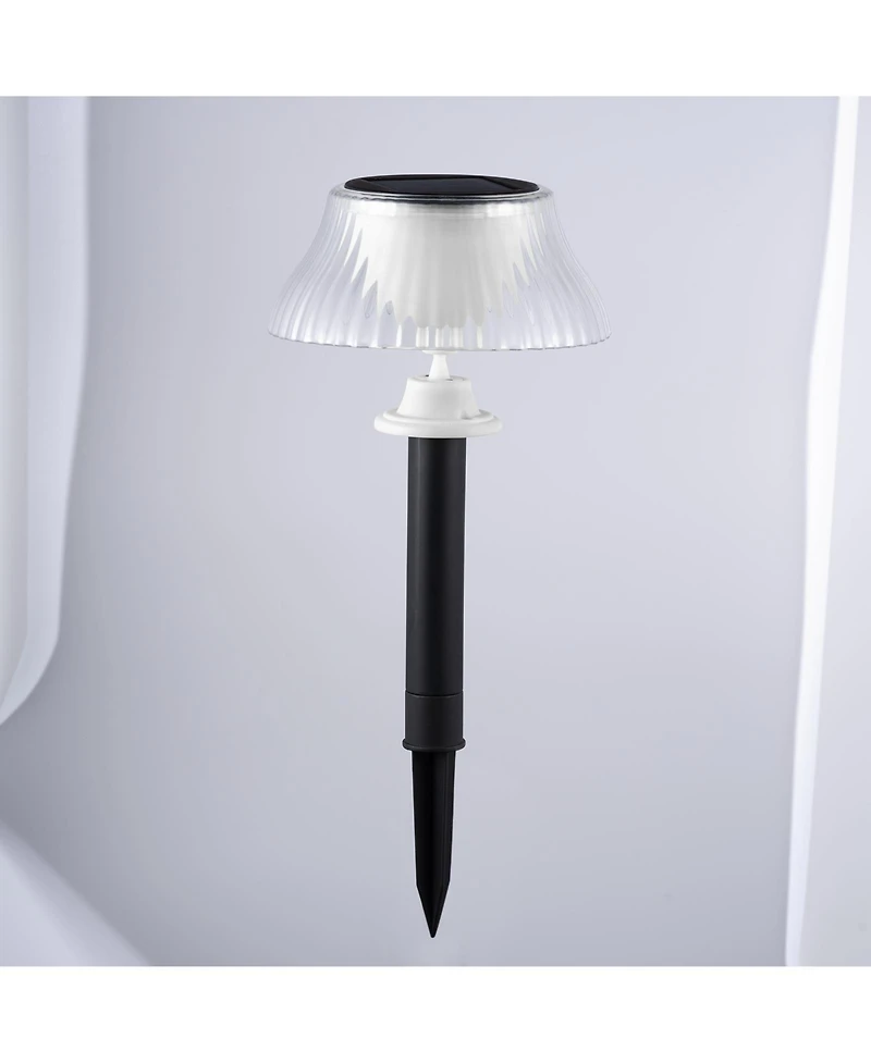 Maxsa Innovations Solar-powered Scallop Led Path or Wall Lamp