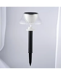 Maxsa Innovations Solar-powered Scallop Led Path or Wall Lamp