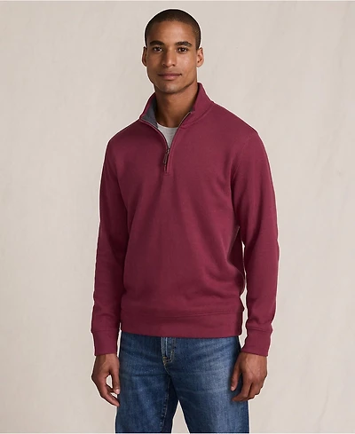 Lands' End Men's Bedford Rib Quarter Zip Sweater
