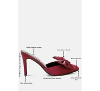 London Rag Sidonie Bow Detail Stiletto Mules Women
