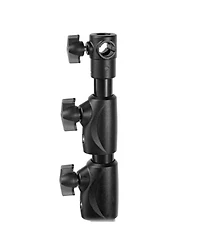 Manfrotto 1005BAC 107" Air Cushioned Aluminum Ranker Light Stand with 3-Sections & 2 Risers, Black
