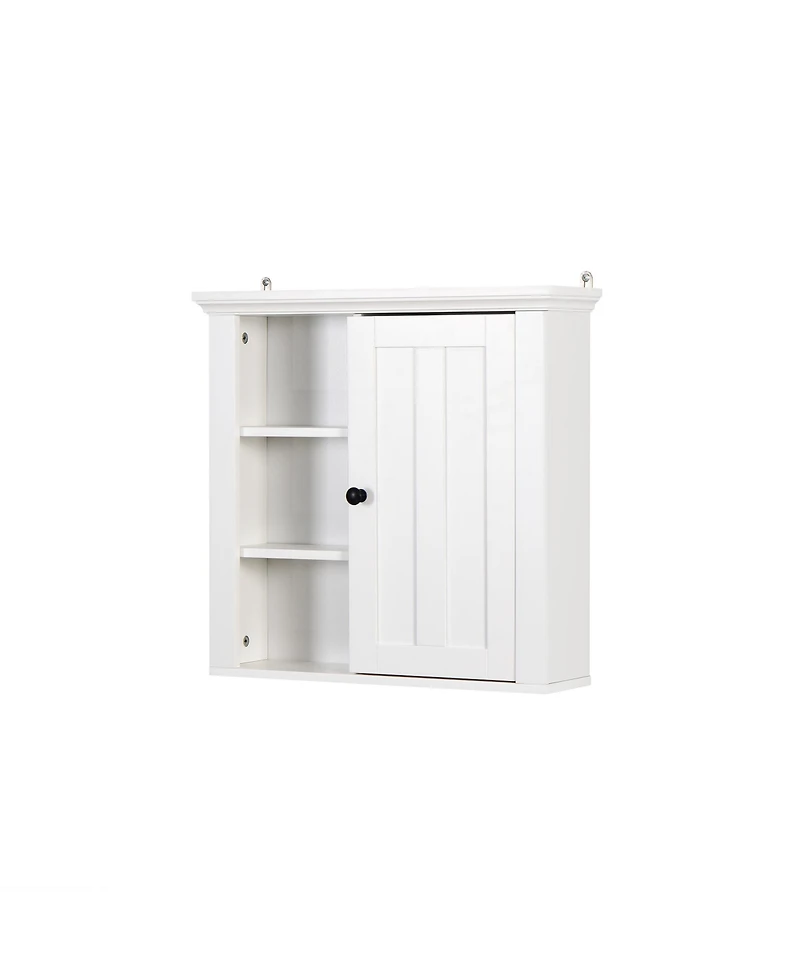 Casainc Wooden Wall Mounted Bathroom Cabinet with Single Door 20.86x5.71x20 in