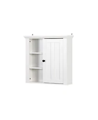 Casainc Wooden Wall Mounted Bathroom Cabinet with Single Door 20.86x5.71x20 in