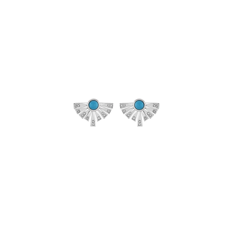 Lucy Quartermaine Egyptian Turqoise Studs