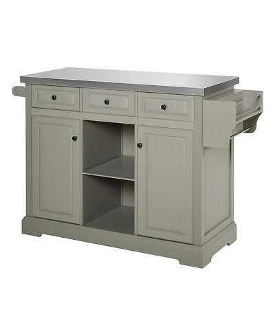 Slickblue Durable Kitchen Storage Cabinet with Doors and Shelves for Pantry Organization