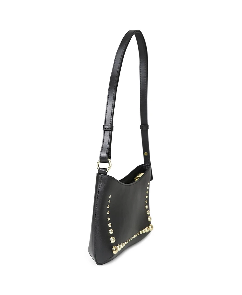 Belle & Bloom Girls Like Us Studded Leather Shoulder Bag