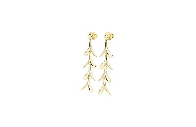 Lucy Quartermaine Sycamore Earrings in Gold Vermeil