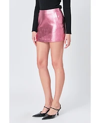 endless rose Women's Metalic Skirt