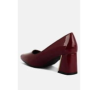 Zaila Metallic Accent Block Heel Pumps Women