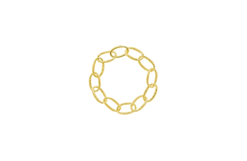 Lucy Quartermaine Linked Hula Bracelet in Gold Vermeil