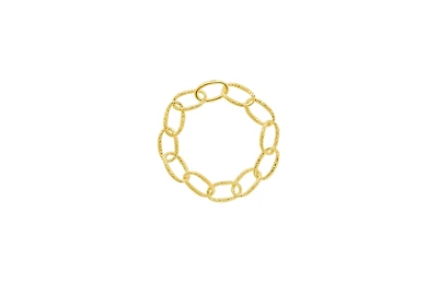 Lucy Quartermaine Linked Hula Bracelet in Gold Vermeil