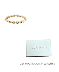Adornia Gold Cubic Zirconia Marquis Eternity Band Ring