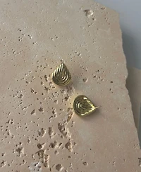 Adornia Gold Deco Stud Earrings