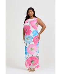 Fashion-szn Curve Women's Mesh Maxi Dress