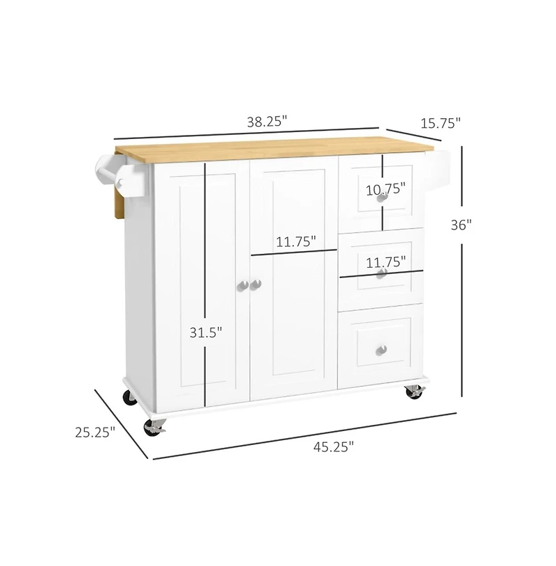 Slickblue Multi-Purpose Kitchen Storage Cabinet for Organizing Utensils Appliances and Pantry Items