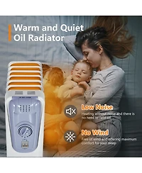 Costway 1500W Electric Oil Filled Radiator Space Heater