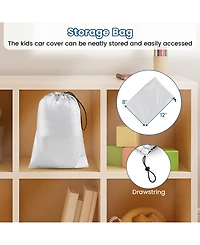 Kids Car Cover for Power Ride-On Toy Car with Storage Bag(Only Cover)