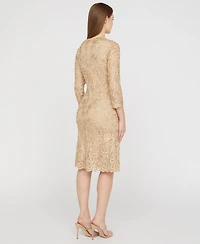 Js Collections Women's Square Neck Soutache Dress