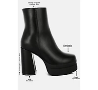 London Rag Baltese Zip-Up Chunky Boots Women