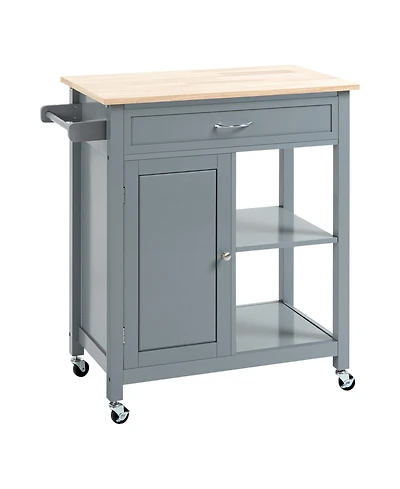 Slickblue Compact Kitchen Storage Cabinet with Adjustable Shelves and Easy Access for Organization