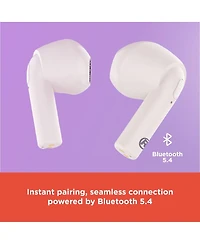 RadioShack Transparent Case Tws Earbuds, White, IPX5, Bluetooth 5.4, Noise Cancelling 3304410