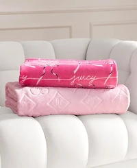 Juicy Couture Plush Glam 2-Pc. Throw Set
