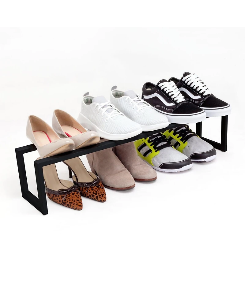 Qualiazero Expandable Shoe Rack - Matte Gray