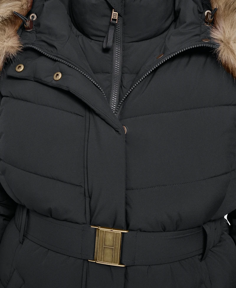 Tommy Hilfiger Plus Hooded Puffer Coat