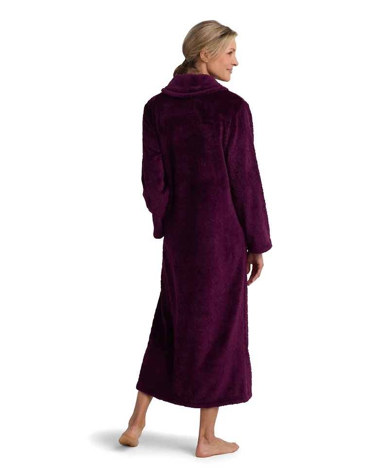 Miss Elaine Women's Collared Long Robe