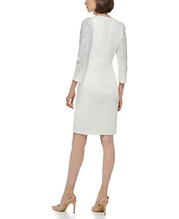 Calvin Klein Women's Bling Sleeve Sheath Dress