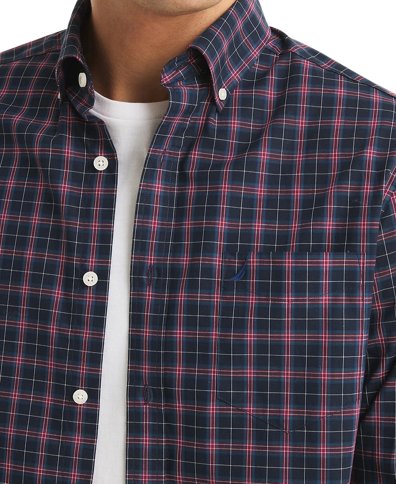Nautica Men's Long Sleeve Plaid Shirt