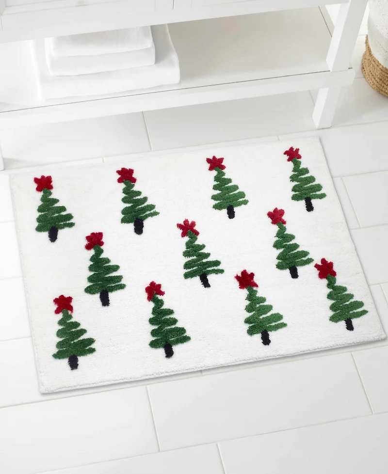 Avanti Ribbon Tree Polyester Bath Rug, 20" x 32"