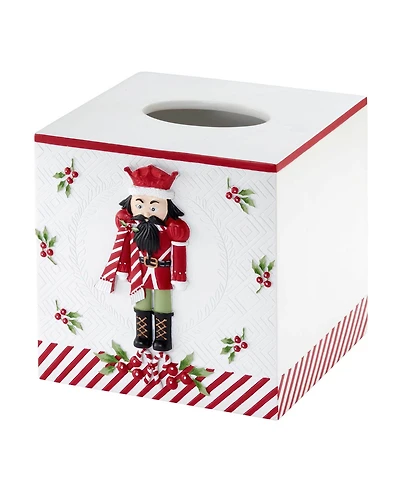 Avanti Peppermint Nutcracker Resin Tissue Cover