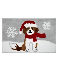 Avanti Puppy Santa Polyester Bath Rug, 20" x 32"