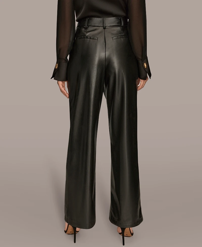 Donna Karan New York Women's Pleated Straight Pants
