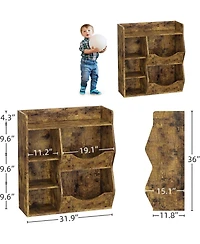 gaomon Toy Storage Shelf, Bookshelf for Storing Books and Toys, Suitable for Both Boys and Girls, Multi-Tier Bookshelf Suitable for Game Rooms and Chi