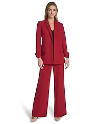 Calvin Klein Women's Notch Lapel Open-Front Jacket