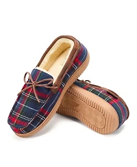 Dearfoams Men's Pierce Microsuede Moccasin House Shoe Slipper