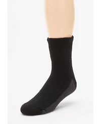 KingSize Big & Tall 1/4" Length Cushioned Crew 6 Pack Socks