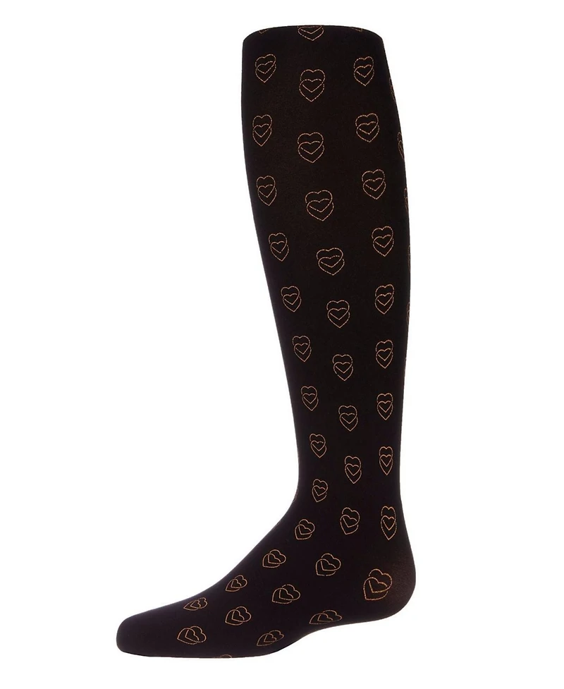 Memoi Feet Your Heart Out Printed Girls Tights