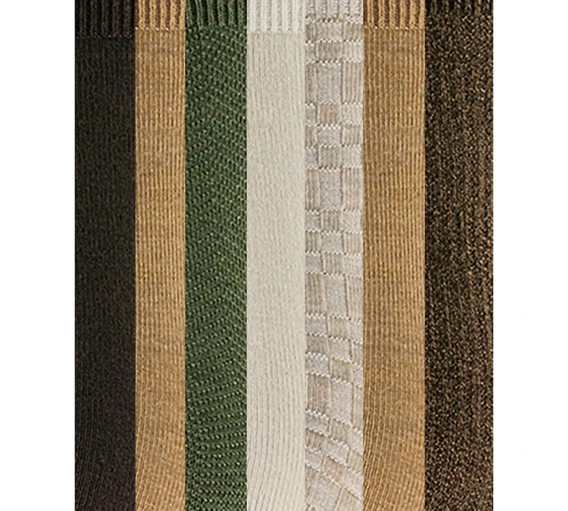 Gold Toe Women's 6-Pack Check Texture Midi Socks
