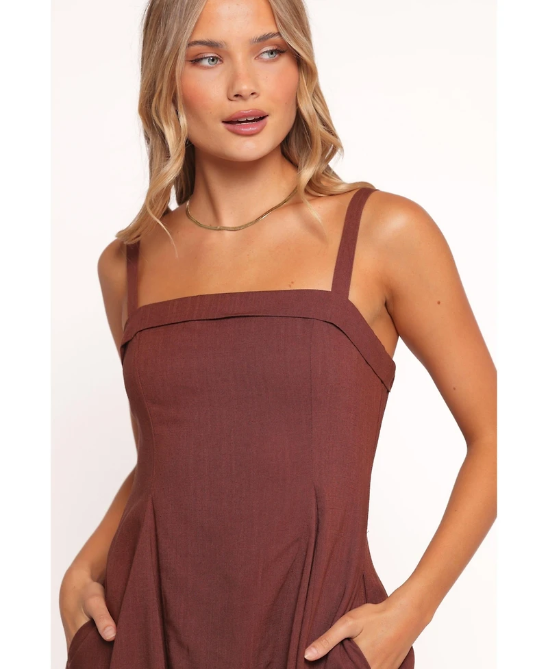 Petal and Pup Women's Caitlin Mini Dress - Cognac