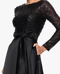Xscape Women's Long Sleeve Ball Gown