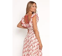 Petal and Pup Women's Lucille Maxi Dress - Red Floral
