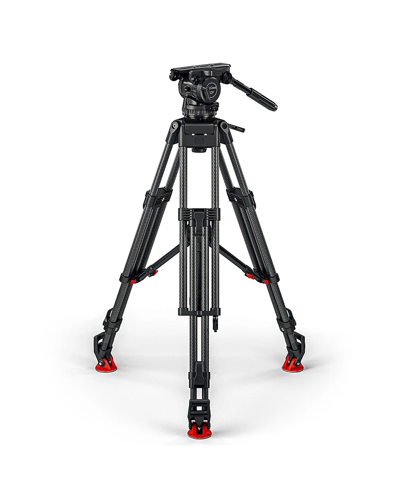 Sachtler Cine 30 Fluid Head with Efp 2 Cf 3-Section Carbon Fiber Tripod and Mid-Level Spreader